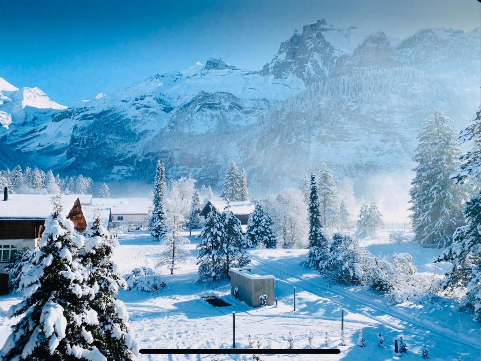 Cute & Cozy Oasis, Private Afternoon Sun Terrace Appartement Kandersteg Buitenkant foto